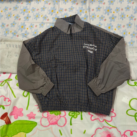 Acne Studios Other - Acne Studios Stockholm 1996 Plaid Pullover Jacket in Navy & Gray